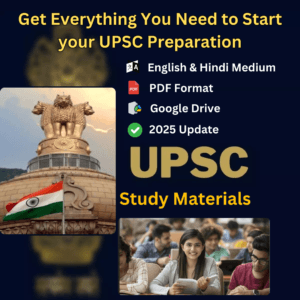 UPSC Civil Services Exam - PDF Study Materials