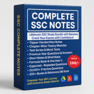 SSC Complete Preparation Notes | 20,000+ Questions Included